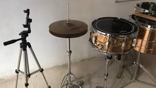 Bonito Juego de Tarolas y timbales LP prestige Platillos Zildjian 