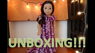 UNBOXING AMERICAN GIRL DOLL NANEA OUTFITS :)