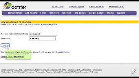 Transferring Domain Names Away from Dotster