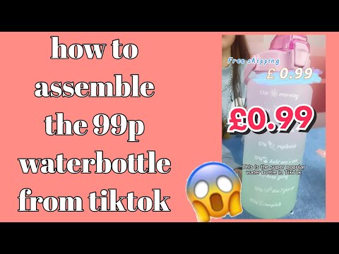 How to assemble 99p TikTok water bottle