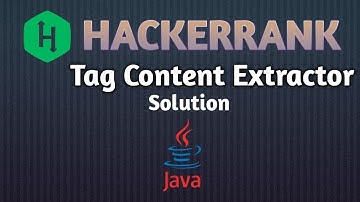 Tag content extractor | Hackerrank Problem #javasolution #javaprogramming #javapractice #hackerrank
