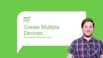 Enhanced MFD Deployment demo: loading CSV file to add MFDs to PaperCut MF