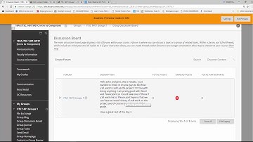How to create a group discussion forum in Blackboard