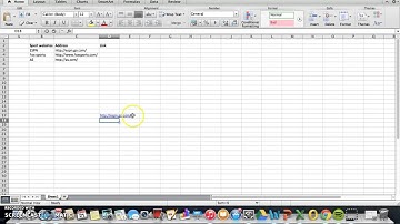 How to use the hyperlink formula in excel