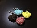 Tuto coeur porte cl au crochet