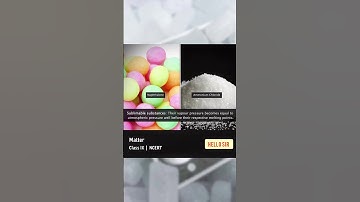 SUBLIMATION 🔥| Matter In Our Surrounding | Science - NCERT/CBSE/RBSE #shorts #science #jee