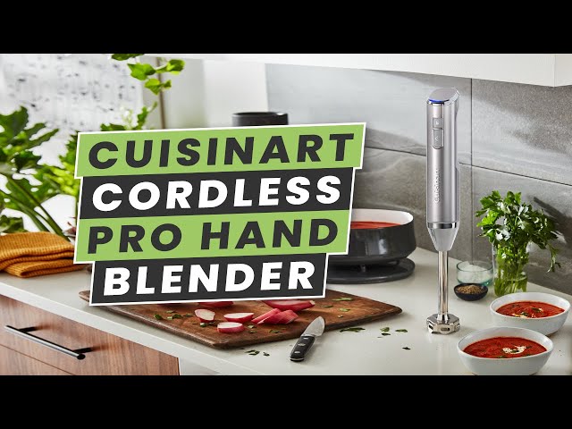 Cuisinart Cordless Pro Hand Blender Tutorial 