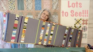 Finish it Friday 8-19-22 | Viewer Quilts Galore! | My Scrappy Tablerunner DONE!