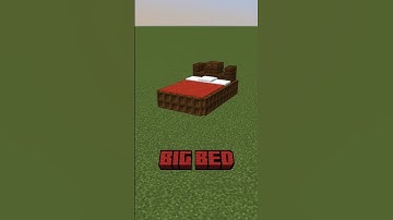 Big Bed Tutorial! Follow for DAILY Minecraft Content #minecraft #tutorial #shorts