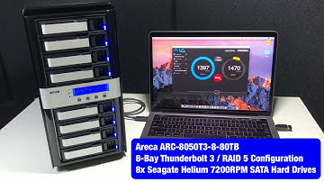 CineRAID/Areca ARC-8050T3-8 Benchmark Test - RAID 5