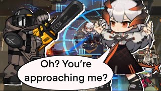 [Arknights]Bullying Big bob in AF-4 hard mode! Saria skill3 is so powerful!