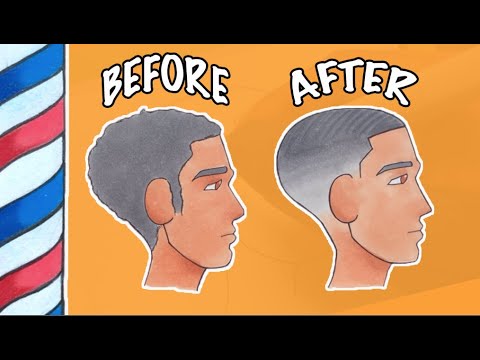 Taking My Cartoons To The Barbershop Drawing Hairstyles Part 2