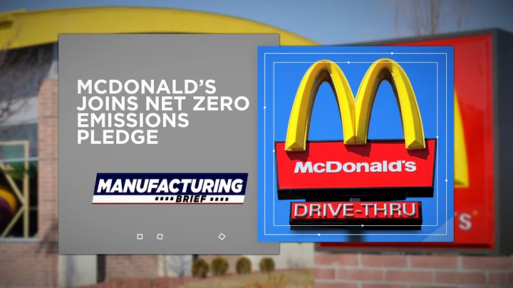 McDonald’s Joins Net Zero Emissions Pledge