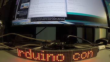 Got my arduino led matrix display work with twitter