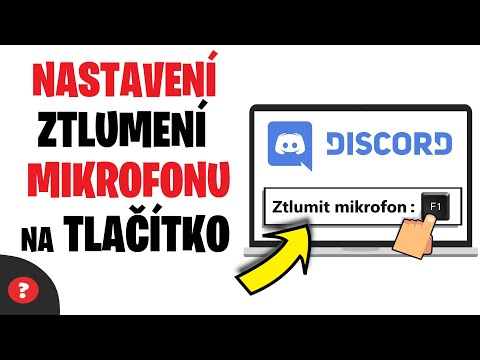 Jak VYPNOUT MIKROFON POMOCÍ TLAČÍTKA na DISCORDU | Návod | PC / Discord / Mikrofon