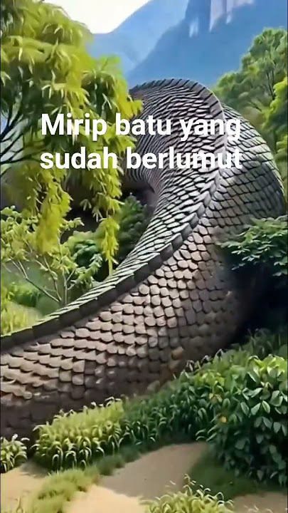 mossy stone-like snake #python #wildanimals #palm farmers #entertainment