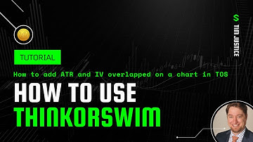 Thinkorswim (TOS) Tutorial: How to add ATR and Implied Volatility overlapped on a chart in TOS