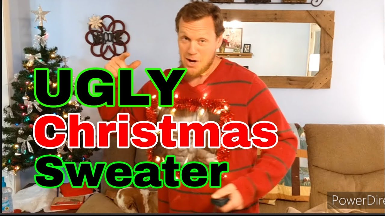 How to win any ugly sweater contest! Ugly Christmas sweater. - YouTube