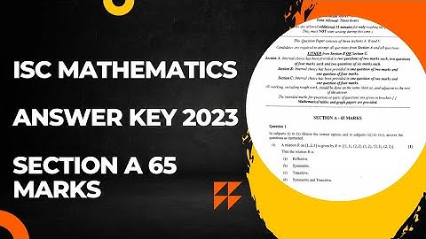 isc maths answer key 2023, isc maths question paper solution 2023, solved isc maths question paper