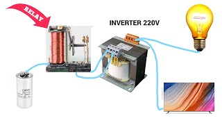 220V Inverter From Relay = Super Simple | Electronic Ideas #Shorts #Diy #Ideas #Electronic
