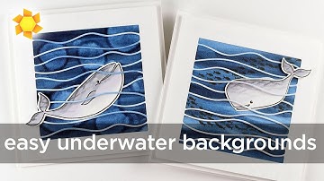 Easy Underwater Alcohol Marker Backgrounds