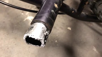 Removing a stuck bicycle seat post, with gallium. aluminum post in a steel frame.