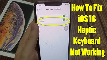 Fix iOS 16 Haptic Keyboard Not Working on iPhone