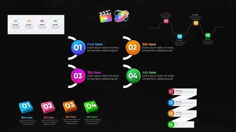 Infographic Lists V5 Final Cut Pro Templates