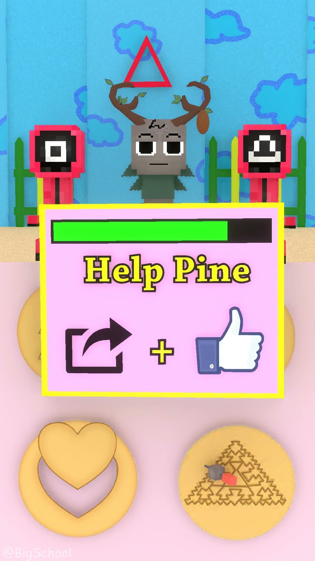 Challenge of separating the candy in Squid Game with Pine OC! ?