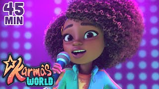 Every Song from Karma's World! 🎤🎶 45 Minute Compilation | Karma's World | Netflix