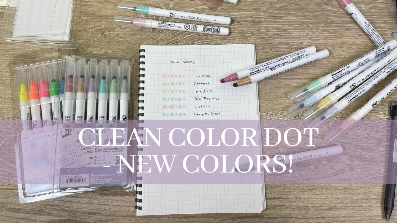 ZIG Clean Color Dot Marker Set - MILD SMOKY – Layle By Mail