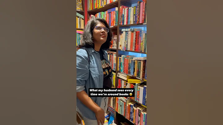 What my husband sees every time we’re around books | book husbands | #shorts