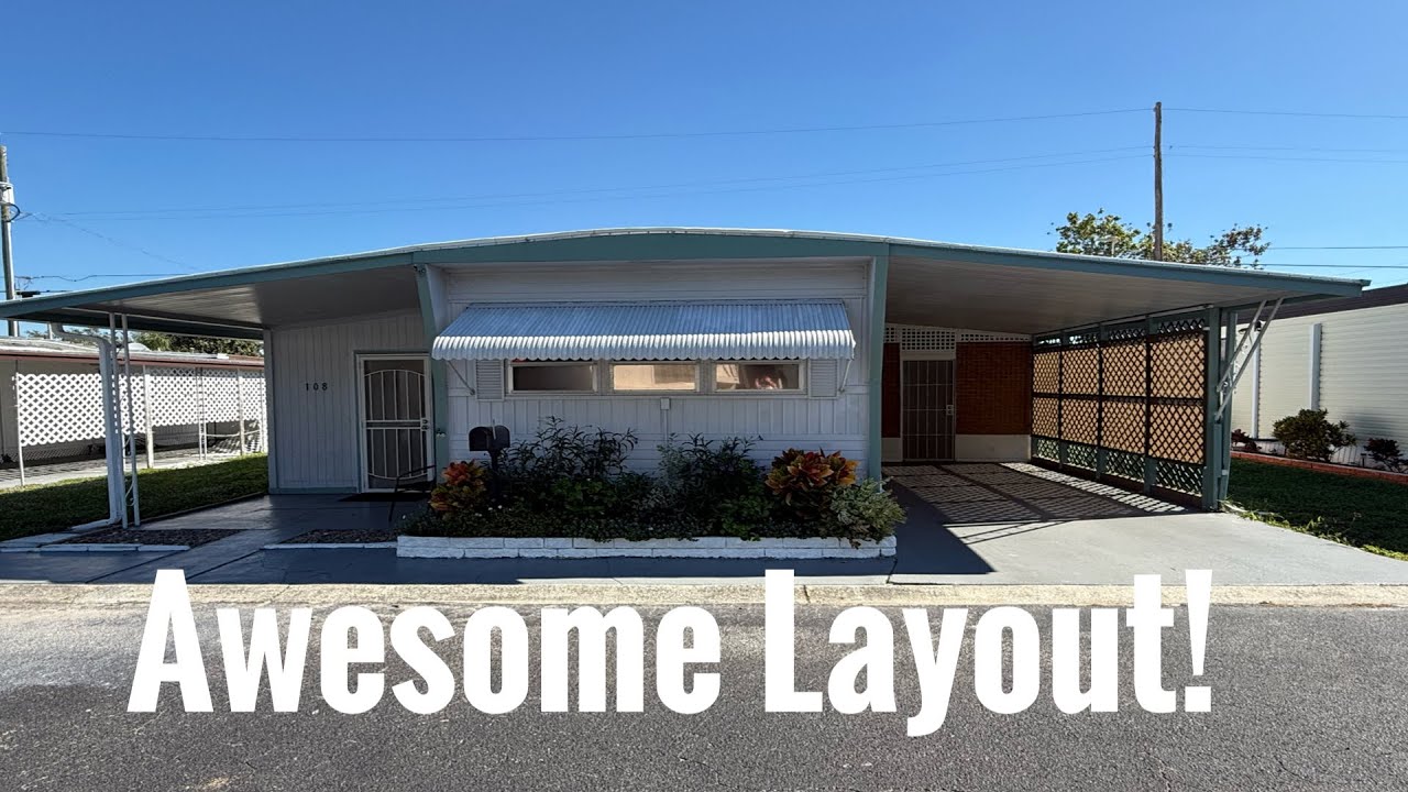 Awesome Floor Plan 5 Minutes To Beaches (Cottage Cove Mobile Home Park Clearwater Florida)!