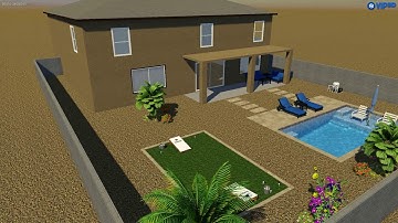 Townselle Backyard Project- Thunderbird Pools and Spas- ThunderScapes
