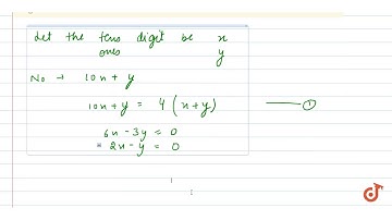 A two digit number is 4    times the sum of its digits and twice the product of its digits. Fi