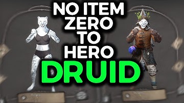 NO ITEM DRUID ZERO TO HERO (This class is crazy...) - Dark and Darker Gameplay
