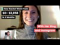 How Rachel Went for $0 to $3,858 in 4 Months With Her Instagram/Blog (Six-Figure Blogger Review)
