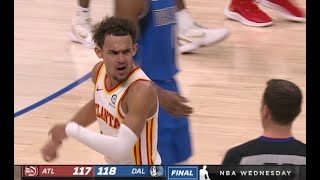 Trae Young Confronts Ref After Not Getting A Foul Call At The End Of The Game