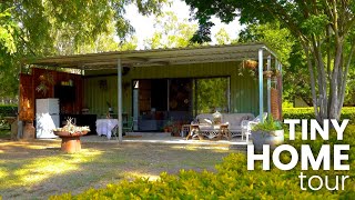 20ft Shipping Container Tiny House Conversion | Farm Stay Airbnb | Home Tour