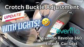 Evenflo Revolve 360 Crotch Buckle Adjustment And More Step by Step Tutorial How To