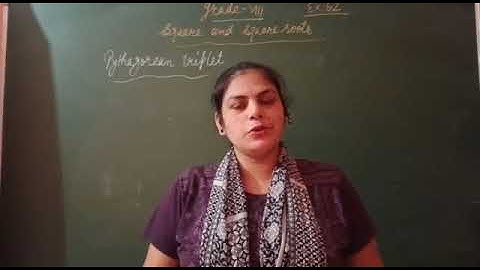 NCERT Maths 8th exercise 6.2 question 2 (i) part Pythagorean triplet