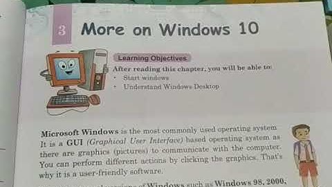 Class 4 computer chapter 3 more on windows 10