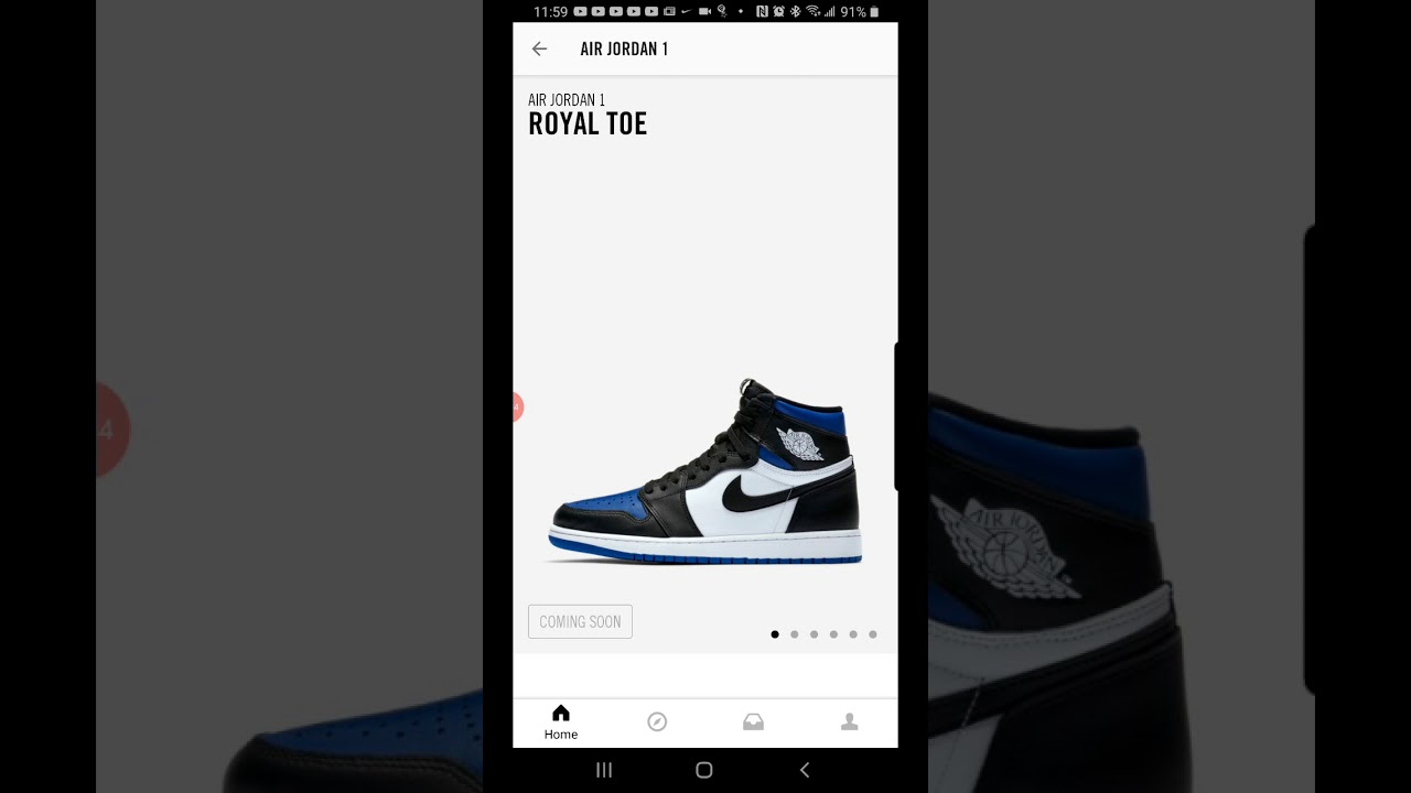 jordan 1 royal toe snkrs