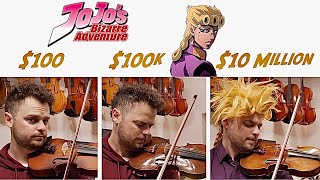 Giorno's Theme on 6 Levels of Violin: $100 to $10 Million chords