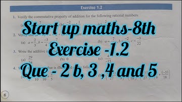 viva education start up mathematics class 8 ex 1.2 | rational number | addition of rational numbers