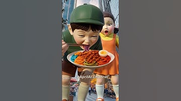 Squid Game AI Rainbow Noodles ASMR #squidgame #squidgame2 #ai #asmr