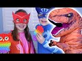 PJ Masks na vida real 🌟 Dino Resgate  🌟 Desenhos Animados