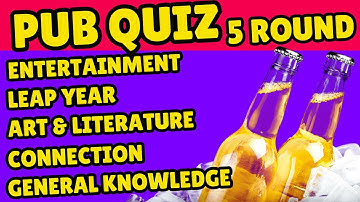 Ultimate Virtual Pub Quiz: Entertainment, Leap Year, Art, Connection And General knowledge