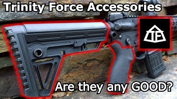 Cheap AR-15 Accessories | Trinity Force Alpha Stock / MK2,  Slim Vert Grip, Hand stop.