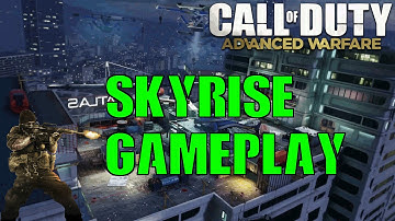 COD Advanced Warfare DLC 3 Skyrise Map Gameplay